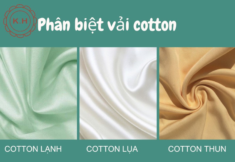 Phân biệt vải cotton lạnh, cotton thun và cotton lụa
