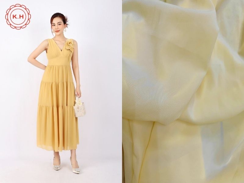 Vải chiffon dành cho thiết kế đầm váy nữ tính