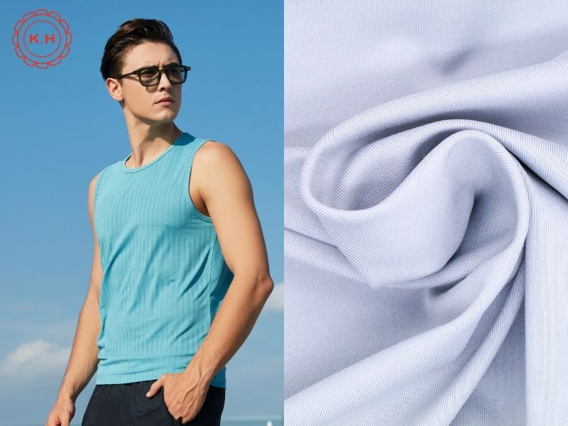 Vải coolmax may áo tank top